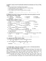 THAM KHẢO MỘT SỐ ĐỀ ÔN THI HK2 - NĂM HỌC 2017- 2018 (MÔN ANH VĂN KHỐI 8)