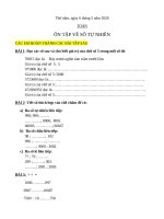 Nội dung dạy học trực tuyến Lớp 5