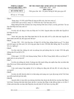 Đề thi học sinh giỏi môn lịch sử lớp 9, Phòng GD&ĐT Thành Phố Phúc Yên, Vĩnh Phúc 2018-2019 - Học Toàn Tập