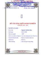 SKKN một số biện pháp nâng cao chất lượng hoạt động khám phá khoa học qua các thí nghiệm 