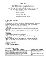 Giáo án: Nhận biết một số cảm xúc vui, buồn, tức giận.