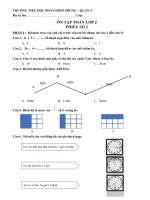 PHIẾU ÔN TẬP – LỚP 2 (GIAI ĐOẠN TỪ TUẦN 19 ĐẾN 27)