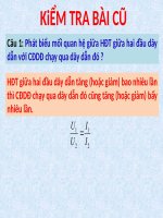 Lý 9_tuần1_tiết2_bài 2 Điện trở dây dẫn - Định luật Ôm