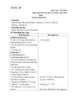 GIAO AN LOP 4 - TUAN 20