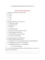 ĐỀ ÔN MÔN LỊCH SỬ 5 TUẦN 24 ĐẾN 26