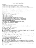 Đề cương ôn tập học kì I năm học 2020-2021