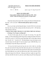 Báo cáo tổng kết công tác đội và phong trào thiếu nhi năm học 2018 - 2019