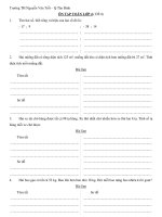 NGUYỄN VĂN TRỖI - ÔN TẬP KIẾN THỨC LỚP 4