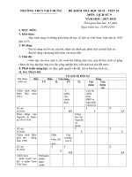 Đề kiểm tra Lịch sử 9 học kì II năm học 2017 - 2018