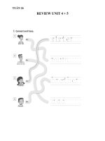 Nội dung dạy học trực tuyến môn Tiếng Anh