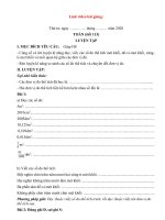 Bài học thứ tư, ngày 15 ​tháng 4 năm 2020 - Khối lớp 5