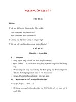 Hướng dẫn học sinh tự học và ôn tập tại nhà đợt 3 môn Lý 7