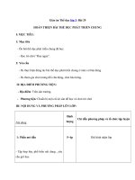 Tải Giáo án Thể dục lớp 3: Bài 29 - Tiếp tục hoàn thiện Bài thể dục phát triển chung