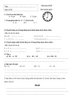 Bài ôn tập cho học sinh khối 2 nghỉ dịch 2019-NCoV ngày 6 tháng 3 năm 2020