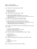 Bài tập và đáp án môn Địa lí lớp 4 tuần 21, 22, 23