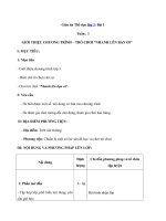 Tải Giáo án Thể dục lớp 3: Bài 1 - Giới thiệu chương trình. Trò chơi Nhanh lên bạn ơi