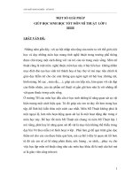 skkn một số giải pháp giúp học sinh lớp 1 học tốt môn mĩ thuật 