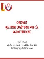 Học phần Hành vi người tiêu dùng