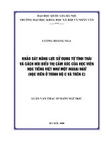 Giao tiếp, Ngôn ngữ học, Tiếng Việt, Từ tình thái