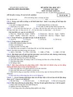 Đề và đáp án kiểm tra học kì 1 môn Tin học lớp 10 trường THPT Thanh Miện, Sở GD&ĐT Hải Dương 2019-2020 - Học Toàn Tập