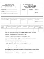 Bài tập tham khảo Học Kỳ II môn Anh văn 8 (đề 10)