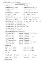 NGUYỄN VĂN TRỖI - ÔN TẬP KIẾN THỨC LỚP 4