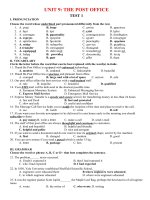 ĐỀ ÔN TẬP MÔN TIẾNG ANH 11