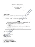 Đề kiểm tra giữa học kỳ 1 môn Tiếng Việt lớp 2 năm 2018 - Tiểu học Cắm Muộn