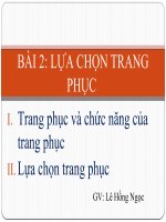 CN6 - Tuần 2 - Tiết 3,4 Lựa chọn trang phục