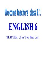 English 6 – Unit 6 (Skills 1) - Website Trường THCS Phan Bội Châu - Đại Lộc - Quảng Nam