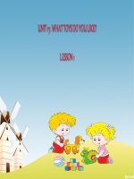 Bài giảng điện tử - Tiếng Anh 3 - Unit 17 Lesson 1