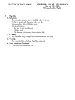 Đề kiểm tra học kì 1 môn Tin học Khối 6 2019-2020