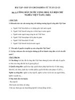 Đáp án Công dân 6,7,8,9-tuần 22&23