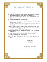 kế hoạch tháng công đoàn năm học 20172018  trung học cơ sở cát lái