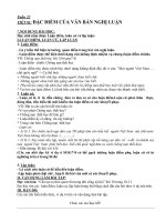 Ngữ văn 7:Tuần 22TIẾT 81: ĐẶC ĐIỂM CỦA VĂN BẢN NGHỊ LUẬN