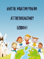 Tiếng Anh 3- Tuần 17-Unit 10(Ngô Quỳnh)