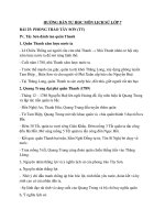 Hướng dẫn học sinh tự học và ôn tập tại nhà đợt 4 môn Sử 7