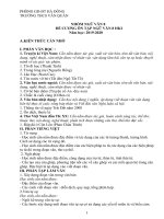 Đề cương học kì 1 môn ngữ văn lớp 9, trường THCS Văn Quán, Phòng GD&ĐT quận Hà Đông, Hà Nội 2019-2020 - Học Toàn Tập