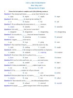 Hướng dẫn học sinh tự học và ôn tập tại nhà môn Tiếng anh 9