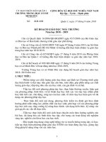 KẾ HOẠCH GIÁO DỤC NHÀ TRƯỜNG Năm học 2018 – 2019