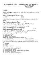 Đề kiểm tra học kì II môn GDCD 8 năm học 2018 - 2019