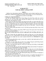 Nghị quyết Chi bộ tháng 6 năm 2020