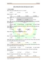 Đề cương ôn tập cuối kì 2 Toán lớp 5 năm 2018-2019