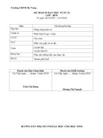 Kế hoạch dạy học trực tuyến của các Khối 1, 2, 3, 4