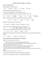 Hướng dẫn ôn tập Học Kì I 2019-2020 môn Hóa học