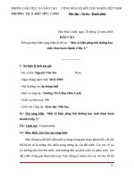 skkn một số biện pháp bồi dưỡng học sinh chưa hoàn thành ở lớp 3 