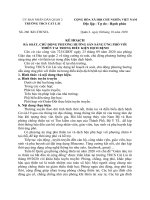 Kế hoạch phòng, chống thiên tai và dịch bệnh.