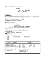 by the end of this period ss will be able to use comparatives and  superlatives of