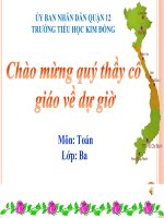Khối 3 - Bài giảng điện tử tuần 7 - Toán; Bảng chia 7