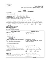 GIÁO ÁN LỚP 5 - TUẦN 07